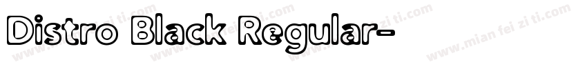 Distro Black Regular字体转换